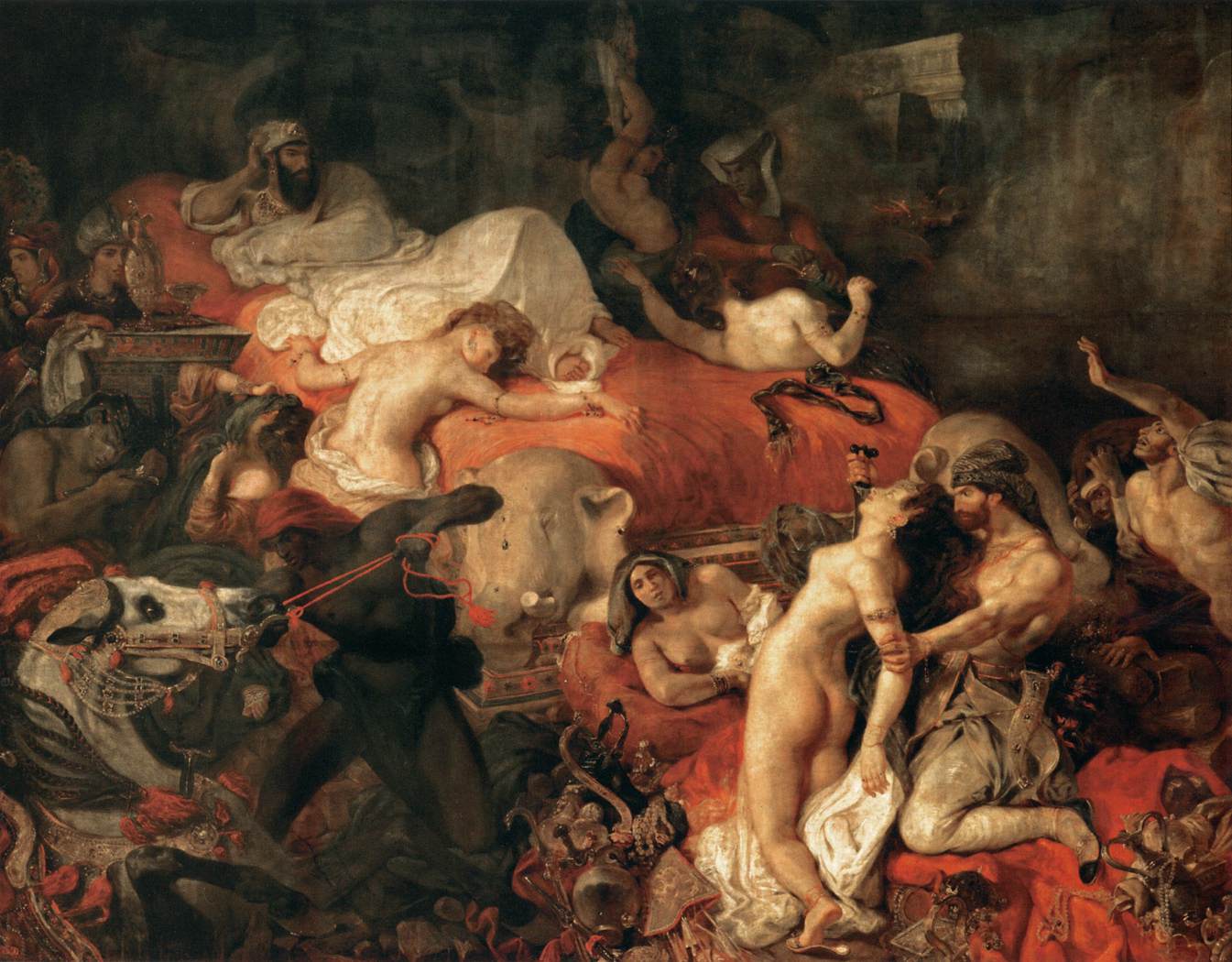 the Death of Sardanapalus by Eugene Delacroix